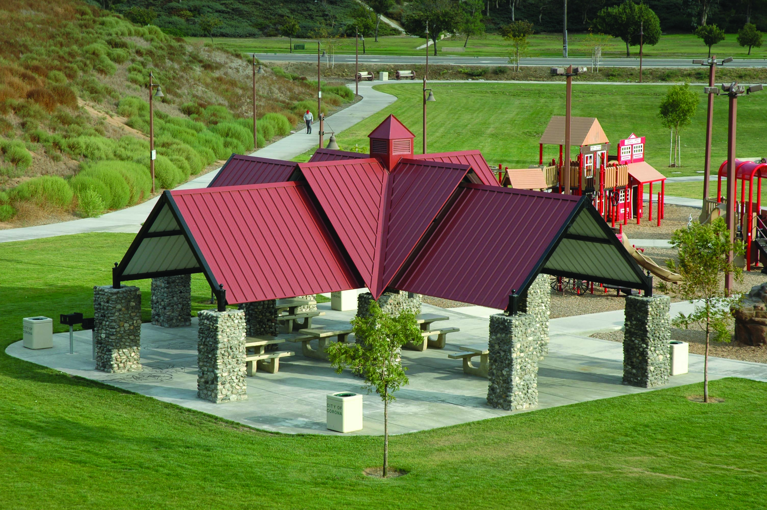 Interval Shelter with Multi-Rib Roof Panels